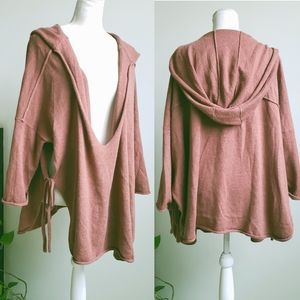 COPY - Free People Soft As A Whisper Orange Cashmere Pullover Hoodie